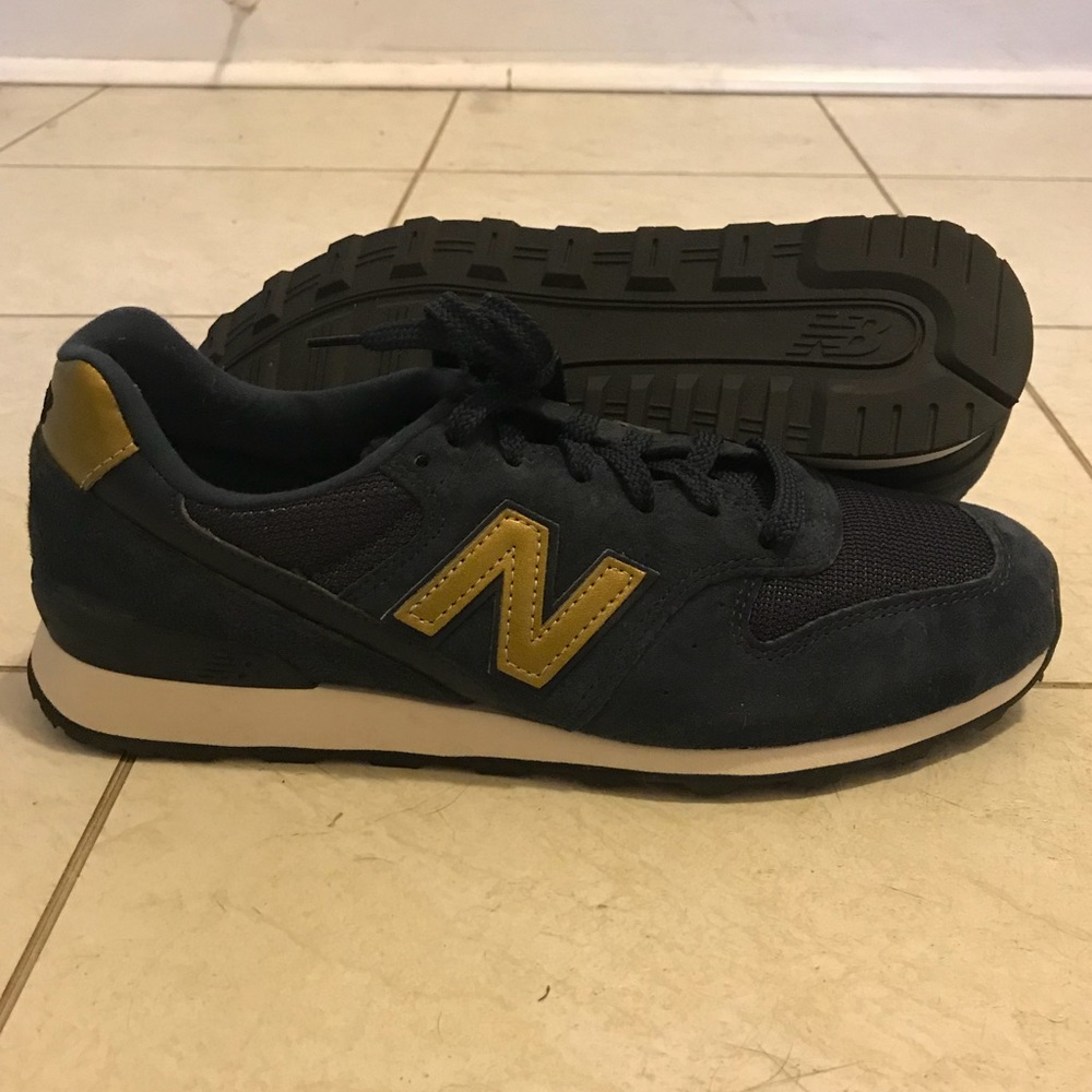 New Balance 696 Blue & Gold